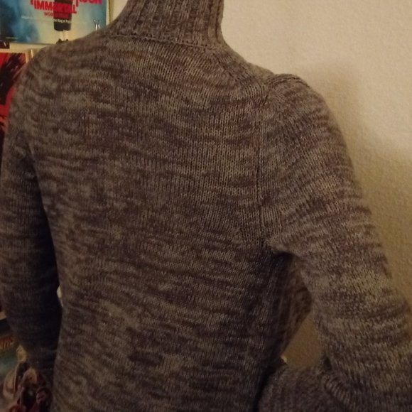 Moda Intl Grey Asymmetrical Sweater Jacket - Picture 8 of 16